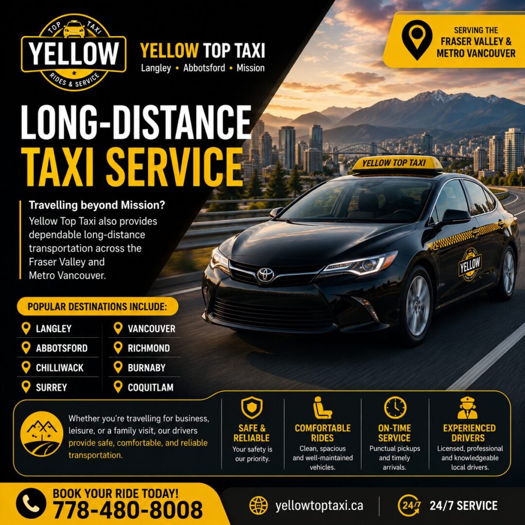 Airport taxi pickup at YXX Airport