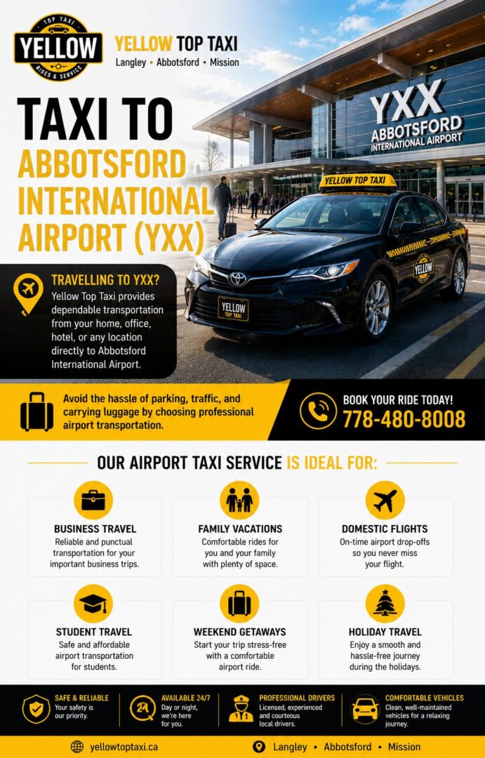 Yellow Top Taxi at Abbotsford International Airport (YXX)